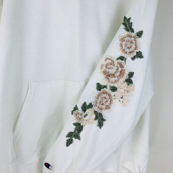 Civil Regime + Champion Rose Embroidered Hooded Jacket Size X-Large - Picture 7 of 13